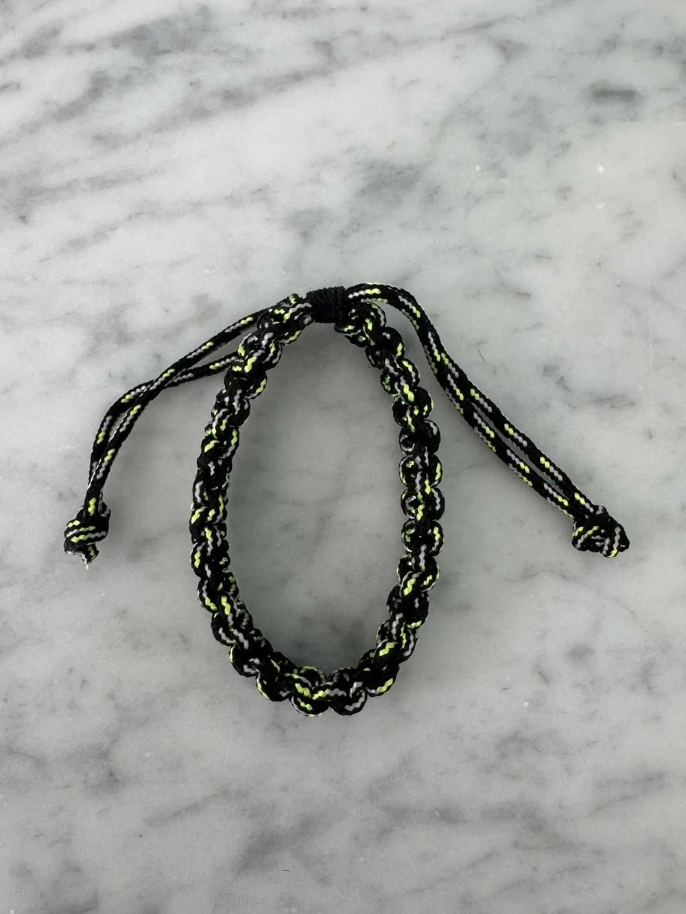Black and green snake knot bracelet